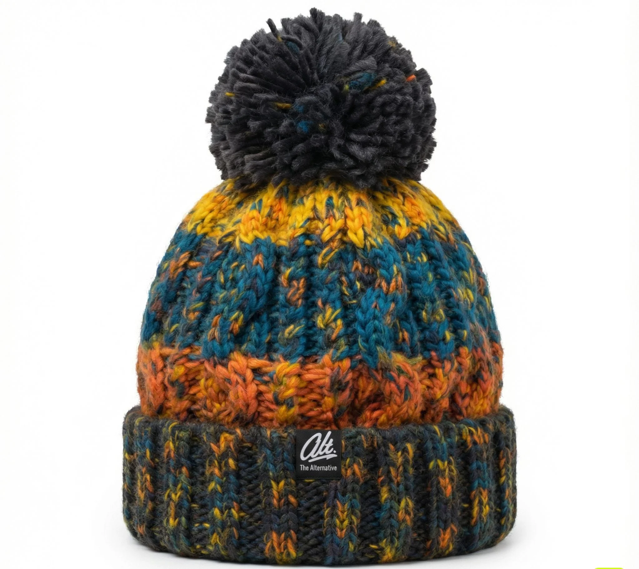 Chunky Knit Bobble Beanie - Image 3
