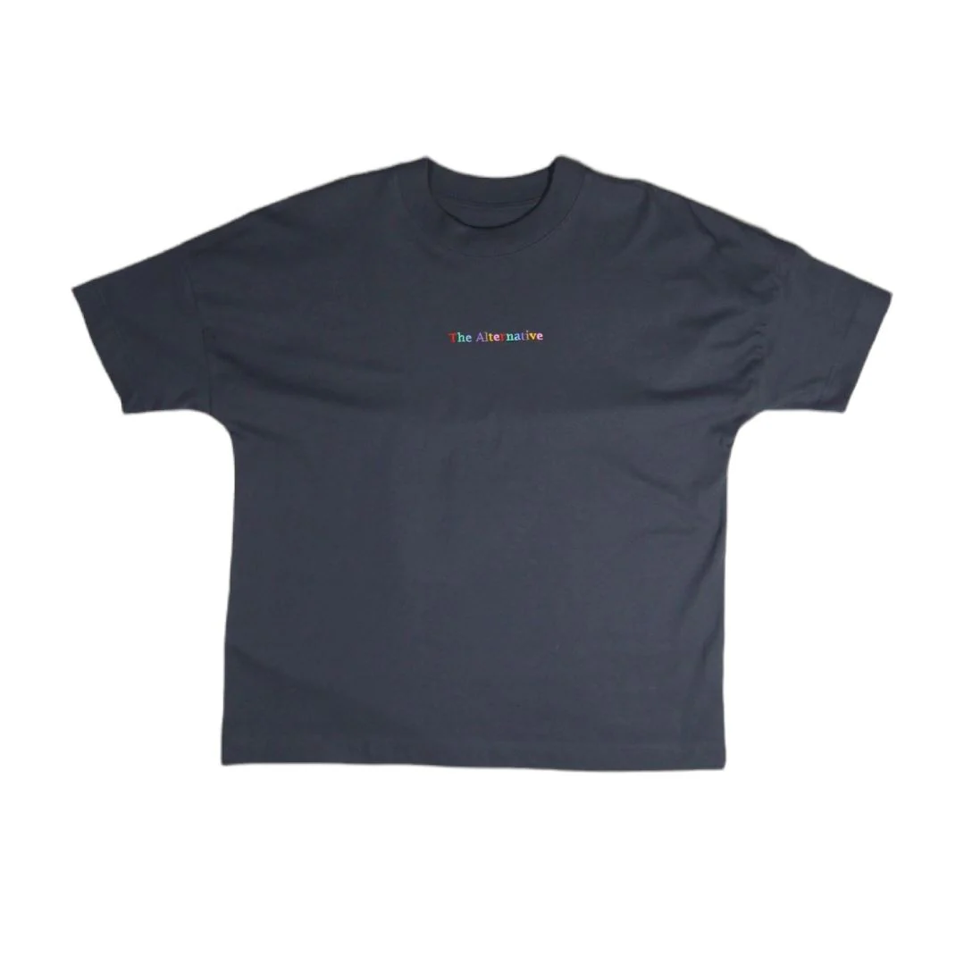 The Alternative Multicoloured Drop Shoulder T-Shirt - Image 3