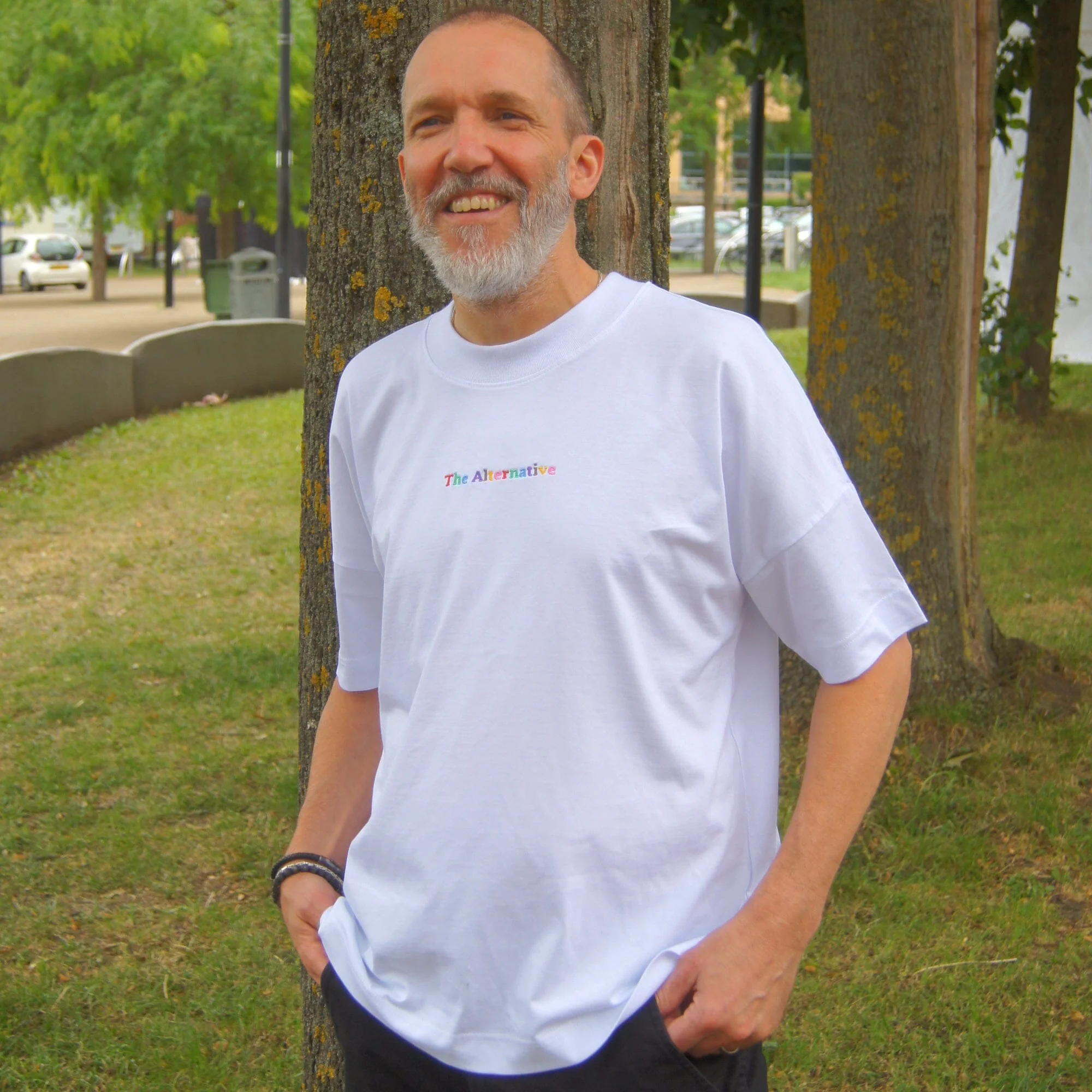 The Alternative Multicoloured Drop Shoulder T-Shirt - Image 8